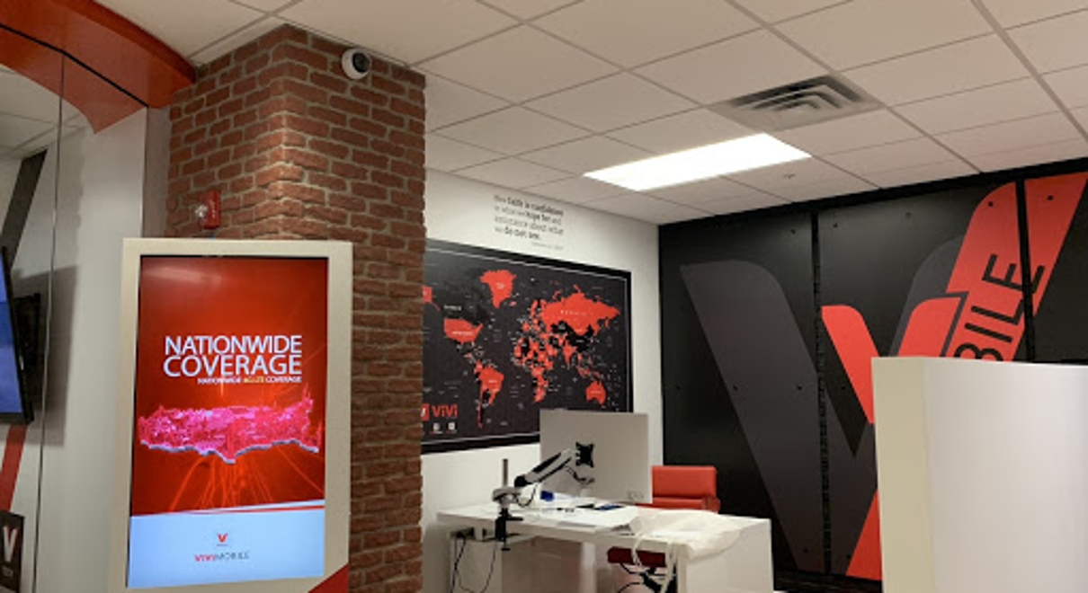 Digital sign in an office